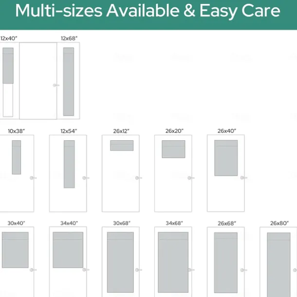 100% Blackout French Door Curtains, Privacy Door Curtains for Window, Room Darkening Blinds, Thermal Insulated Window Shades for Bedroom, 1 Panel