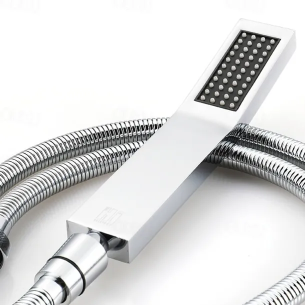 580*500 Chrome Shower Faucets Sets Complete with Stainless Steel Shower Head and Solid Brass Handshower Ceiling Mounted Rainfall Shower Head System Contain Shower Faucet Rough-in Valve Body and Trim