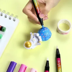 12/24/30 Color Acrylic Paint Pens: Soft Brush Tip Art Markers for Beginners, Perfect for Rock Painting, Easter Decorations & More!