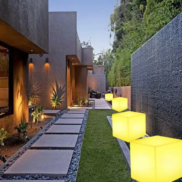 16 Color Switching Luminous Square Light Remote Control USB Charging Waterproof LED Luminous Cube LED Square Light Design Light Party Decoration Light