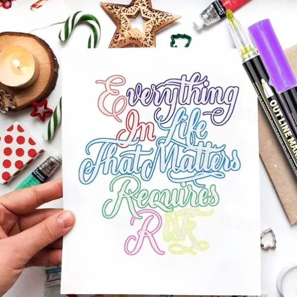 8/12/24 Colors Outline Markers Self Double Line Self-Outline Metallic Pens For Scrapbook Photo Album Gift Card Making Easter Eggs Art Crafts