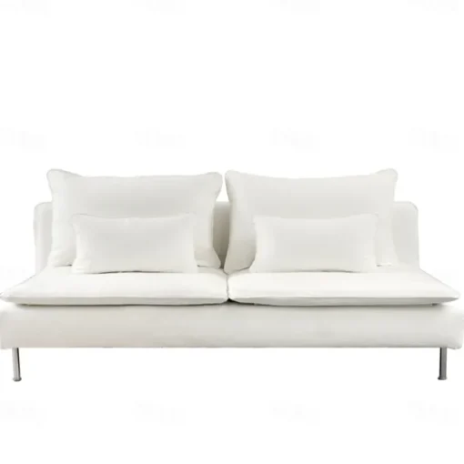 100% Cotton 3 Seat Section Cover Solid Color Quilted Cotton Slipcovers 8pcs Futon Cover Set SODERcover LITB PRIME cover