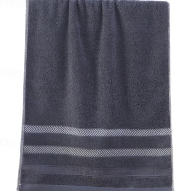 100% Cotton 34*74cm Absorbent Face Towels,Thickened Men's Couple Cotton Towels, Highly Absorbent Towels For Bathrooms, Gyms, Hotels And Spas, Solid Color Bath Towel