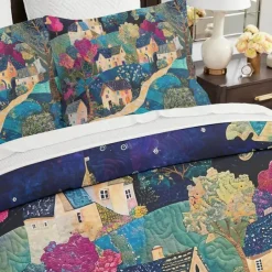 100% Cotton Duvet Cover Set Landscape Pattern Set Soft 3-Piece Luxury Bedding Set Home Decor Gift King Queen Duvet Cover