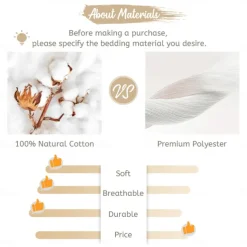 100% Cotton Duvet Cover Set Landscape Pattern Set Soft 3-Piece Luxury Bedding Set Home Decor Gift King Queen Duvet Cover