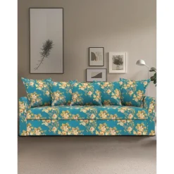 100% Cotton Floral Sofa Cover Quilted Cotton Slipcovers HOLcover LITB PRIME cover