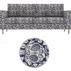 100% Cotton 2-Seat 3-Seat Sofa Cover Floral Quilted Slipcovers PARcover LITB PRIME cover