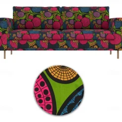 100% Cotton 2-Seat 3-Seat Sofa Cover Floral Quilted Slipcovers PARcover LITB PRIME cover