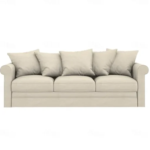 100% Cotton Slipcover 3-Seat Sofa Cover Solid Color Slipcover GRONLcover LITB PRIME cover