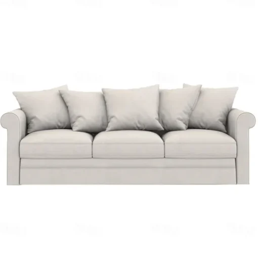 100% Cotton Slipcover 3-Seat Sofa Cover Solid Color Slipcover GRONLcover LITB PRIME cover