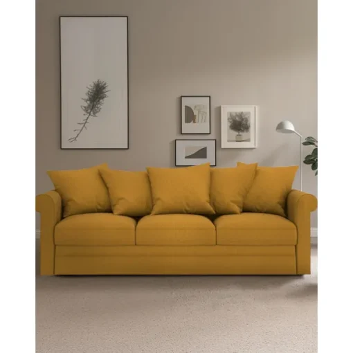 100% Cotton Slipcover 3-Seat Sofa Cover Solid Color Slipcover GRONLcover LITB PRIME cover