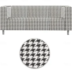 100% Cotton Sofa Cover Floral Quilted Slipcovers KLIPPcover LITB PRIME cover