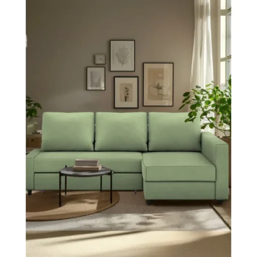100% Cotton Sofa Cover with Storage Slipcovers Quilted Sofa Bed Cover Solid Color FRIHETcover LITB PRIME cover