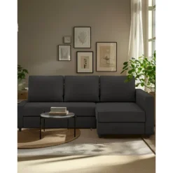 100% Cotton Sofa Cover with Storage Slipcovers Quilted Sofa Bed Cover Solid Color FRIHETcover LITB PRIME cover