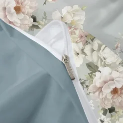 100% Cotton Vintage Floral Series Duvet Cover 3-Piece Set Short Fluff for Summer Soft Skin Friendly Comfy Lightweight