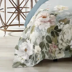 100% Cotton Vintage Floral Series Duvet Cover 3-Piece Set Short Fluff for Summer Soft Skin Friendly Comfy Lightweight
