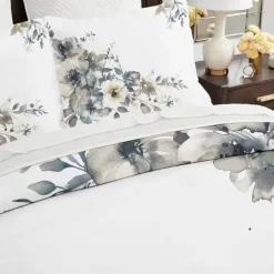 100% Cotton Vintage Floral Series Duvet Cover 3-Piece Set Short Fluff for Summer Soft Skin Friendly Comfy Lightweight
