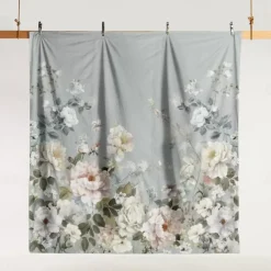 100% Cotton Vintage Floral Series Duvet Cover 3-Piece Set Short Fluff for Summer Soft Skin Friendly Comfy Lightweight