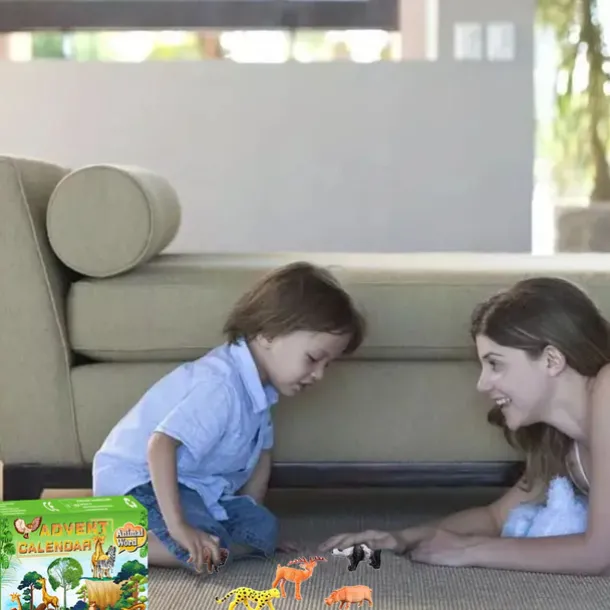 24 Day Animal Toy Advent Calendar Christmas Advent Calendar 2025 Christmas Countdown Calendar Gift for Girls and Boys