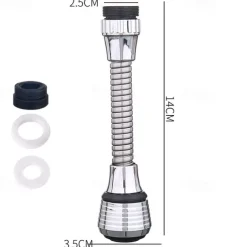 360 Degree Rotate Faucet Booster Adjustable Shower Water Saver Extender Splashproof Filter Tap Device Kitchen