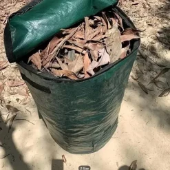 34 Gallon Compost Bin Bag, With Sunroof, Zippered Lid And Handle, Reusable Yard Garbage Bag, Yard Garbage Bag, Lawn Bag, Heavy-duty Garden Bag, Compost Bag, Garbage Bin, Outdoor Container