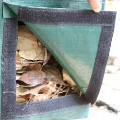 34 Gallon Compost Bin Bag, With Sunroof, Zippered Lid And Handle, Reusable Yard Garbage Bag, Yard Garbage Bag, Lawn Bag, Heavy-duty Garden Bag, Compost Bag, Garbage Bin, Outdoor Container