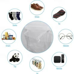 24 Grid Shoes Organizer Rack for Room Over Door Hanging Storage Holder Rack Bedroom Closets Shoes Wall-mounted Storage Bag