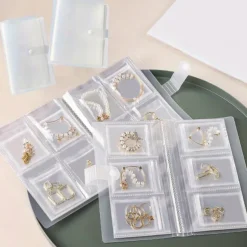 84 Grids/1 Set or 160 Grids with Small Pouches Jewelry Storage Box: Earrings, Anti-oxidation Rings, Bracelets, Transparent Dust-proof Storage Bags for Necklaces, Accessories, Sealed Bags for Jewelry Preservation