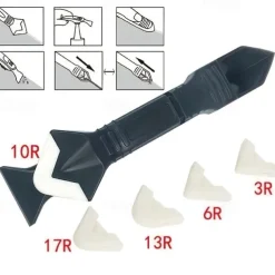 5 In 1 Caulk Remover Tools Kit, Grout Removal Tool, Sealant Finishing Tool, Glue Angle Scraper Tool For Window And Sink Renovations In Kitchens And Bathrooms