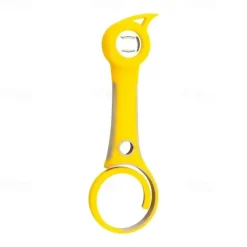 6 in 1 Jar Can Bottle Wine Opener - Multifunctional Kitchen Tool for Weak Arthritic Hands, Elderly, Seniors, Women - Open Bottles, Cans, Jars, Safety Seals, Pull Tab - Tight Grip