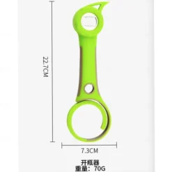 6 in 1 Jar Can Bottle Wine Opener - Multifunctional Kitchen Tool for Weak Arthritic Hands, Elderly, Seniors, Women - Open Bottles, Cans, Jars, Safety Seals, Pull Tab - Tight Grip