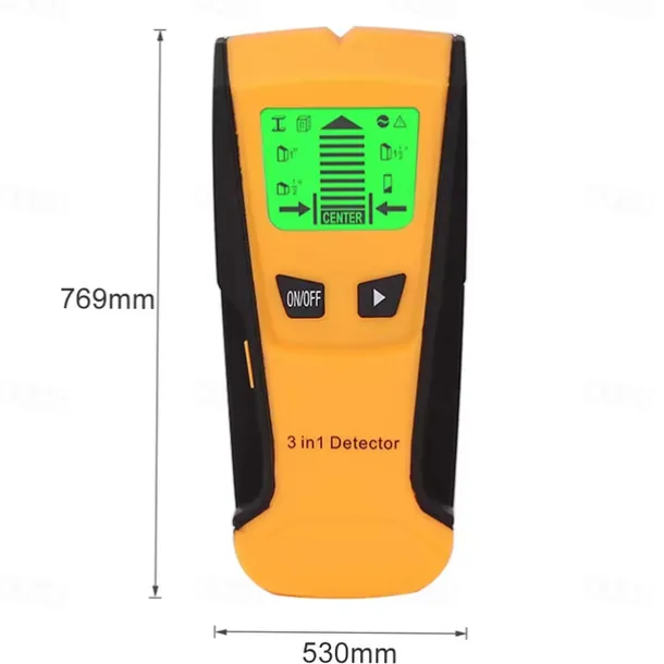 3 in 1 Multifunctional Wall Scanner Metal Wood Live Wire Detector Stud Finder Electric Box Electronic Measuring Instruments