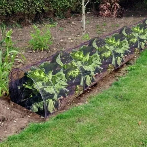 2 in 1 Portable Greenhouse Protection from Sun Heat,Garden Tunnel Shade Net Cover with Quick-Release Technology,Row Covers for Vegetables Plant Cover from Sun