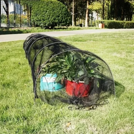 2 in 1 Portable Greenhouse Protection from Sun Heat,Garden Tunnel Shade Net Cover with Quick-Release Technology,Row Covers for Vegetables Plant Cover from Sun