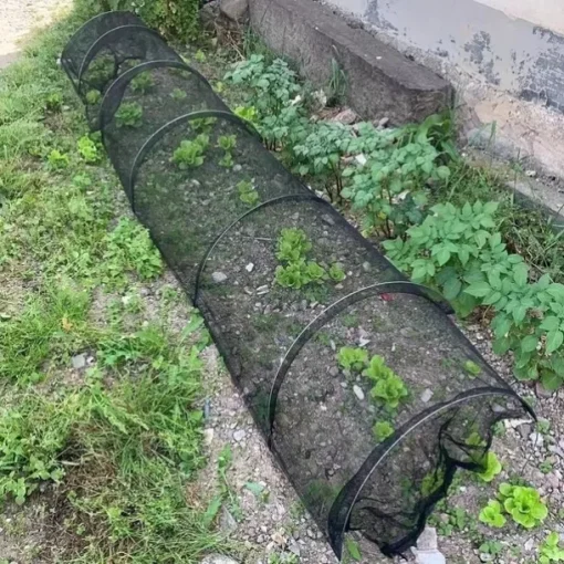 2 in 1 Portable Greenhouse Protection from Sun Heat,Garden Tunnel Shade Net Cover with Quick-Release Technology,Row Covers for Vegetables Plant Cover from Sun