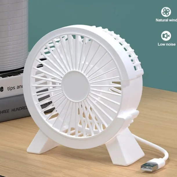 4 Inch Mini USB Fan Portable DC Desk Cooler Cooling for Notebook Laptop Personal Adjustment Fan Table Fan Home Office Outdoor Summer Supplies Use Tiny Air Cooler Fan Gift