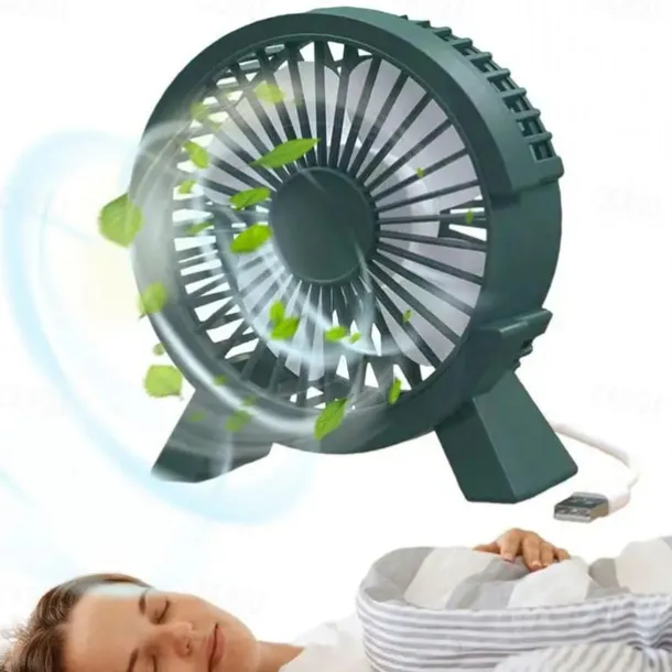 4 Inch Mini USB Fan Portable DC Desk Cooler Cooling for Notebook Laptop Personal Adjustment Fan Table Fan Home Office Outdoor Summer Supplies Use Tiny Air Cooler Fan Gift