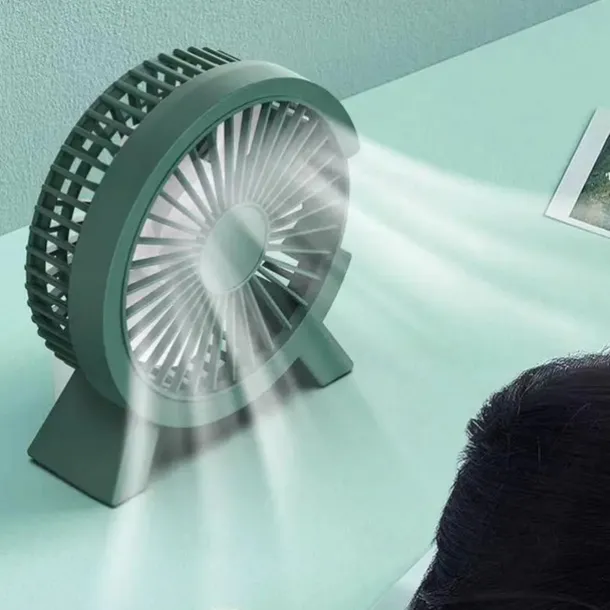 4 Inch Mini USB Fan Portable DC Desk Cooler Cooling for Notebook Laptop Personal Adjustment Fan Table Fan Home Office Outdoor Summer Supplies Use Tiny Air Cooler Fan Gift