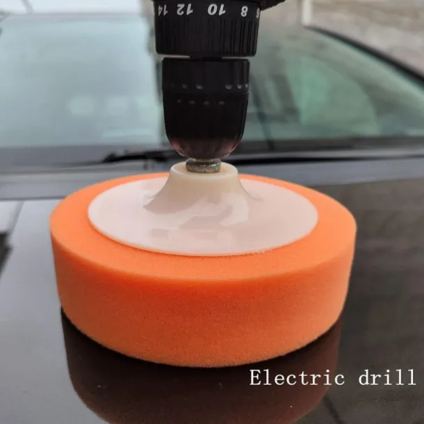 6 Inch Polishing Waxing Sponge Drill Polisher Polishing Pad With Link Rod