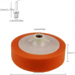 6 Inch Polishing Waxing Sponge Drill Polisher Polishing Pad With Link Rod