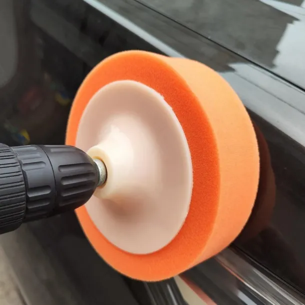 6 Inch Polishing Waxing Sponge Drill Polisher Polishing Pad With Link Rod