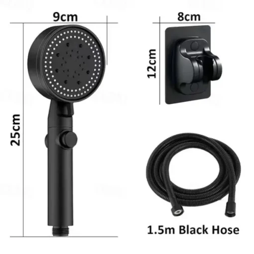 5 Modes Shower Head with Handheld, Drill-Free High Pressure High Flow Water Saving Shower Spray with ON/OFF Pause Switch, Shower Bathroom Accessories