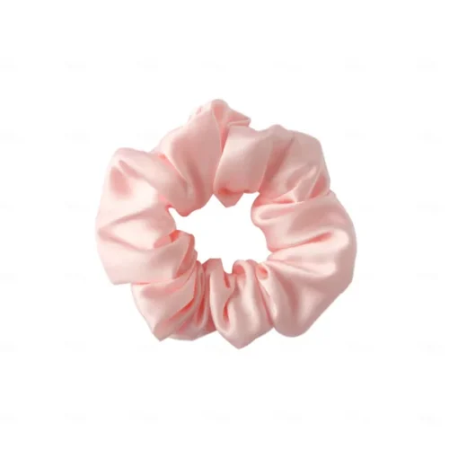 100% Mulberry Silk Hair Scrunchies Ties for Frizz & Breakage Prevention, Nature Silk Hair Ties No Damage, Elastic ponytail Holders, 1Pc