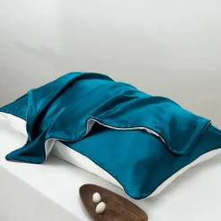 100% Mulberry Silk Pillowcase for Hair and Skin Health,Soft and Smooth Luxury Silk Pillow Cover,16 Momme Natural Silk Pillow Case Envelope Closure ,1pc