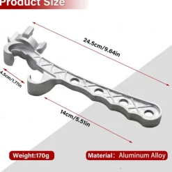 2025 New Multifunction Aluminum Bucket Opener, 5 Gallon Pail Opener, Metal Bucket Opener, Lid Remover Opener Tool, Fits 2