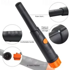 710 Orange Handheld Metal Detector - Outdoor Treasure Hunting & Archaeological Metal Detector