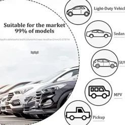 2 Pack Car Divider Curtain Blackout, Car Privacy Curtains Dividers, Detachable Car Screens Sun Shades for Car & Van Travel Camping to Protect Sleep