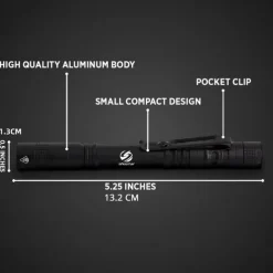 2 Pack LED Tactical Flashlight Torch Camping Lights Waterproof Multi-function for Camping Biking Hiking Outdoor Home Emergency 3.7V