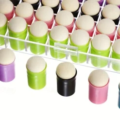 1 Pack Of Finger Sponge Daubers With Storage Case For Painting Art Ink Crafts