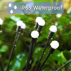 5 Pack Solar Firefly Lights Outdoor Waterproof Garden Light Remote Control Solar/USB Powered 8 Modes Lighting Solar Swaying Lights Courtyard Patio Pathway Decoration Solar Landscape Light